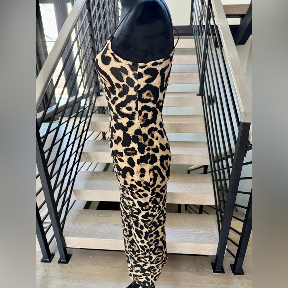 New Chic Animal Print Maxi Dress size S - Picture 6 of 7
